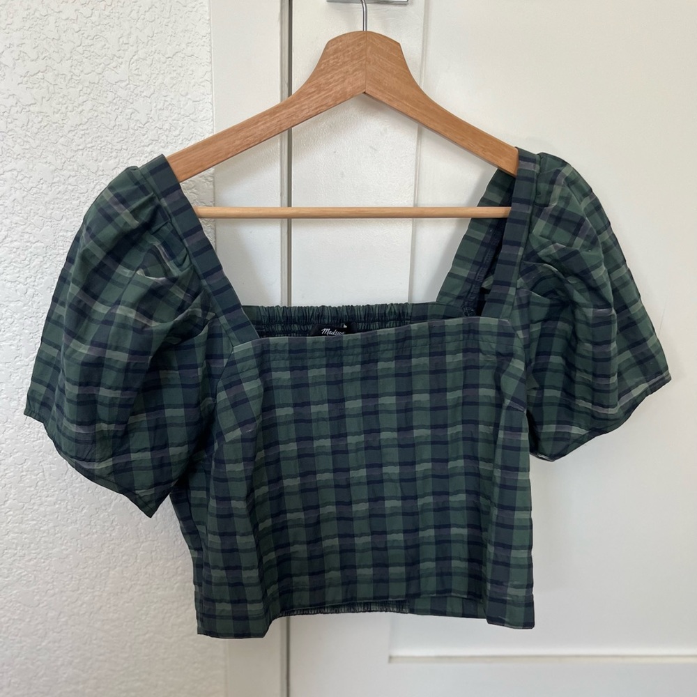 Madewell plaid top small